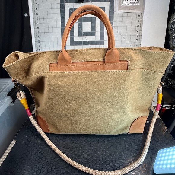 BOMBA®  |  KERALA BAG™  |  LEATHER/CANVAS TOTE  |  UTILITY  |  XLNT  | - Picture 5 of 16